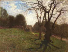 Trees and clouds at Villa Borghese, 1906