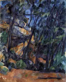 Trees and Rocks in the Park of the Château Noir, ca 1904. Creator: Cézanne, Paul (1839-1906)