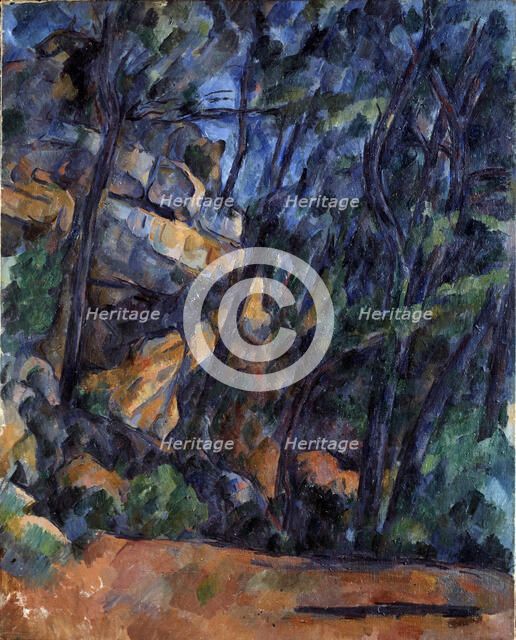 Trees and Rocks in the Park of the Château Noir, ca 1904. Creator: Cézanne, Paul (1839-1906).