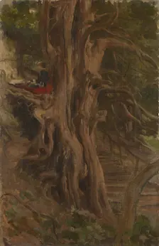 Trees at Cliveden. Artist: Leighton, Frederic, 1st Baron Leighton (1830-1896)