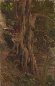 Trees at Cliveden. Artist: Leighton, Frederic, 1st Baron Leighton (1830-1896)