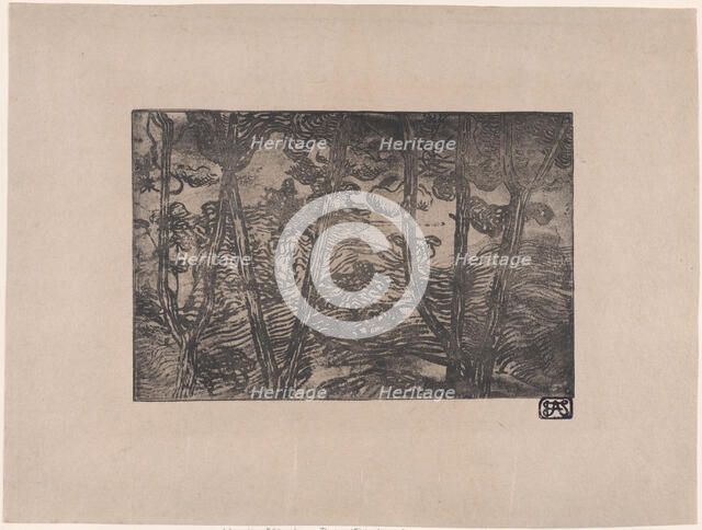 Trees at Night, ca. 1894. Creator: Armand Seguin.