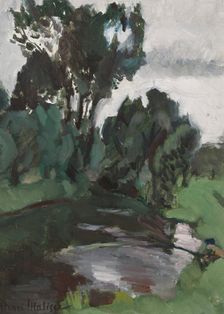 Trees at the water's edge, Bohain, 1903. Creator: Matisse, Henri (1869-1954)
