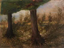 Trees beside a Stream, late 19th-early 20th century. Creator: Eliphalet Frazer Andrews