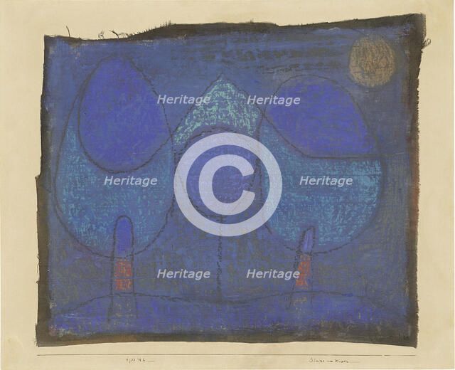 Trees by the Water, 1933. Creator: Klee, Paul (1879-1940).