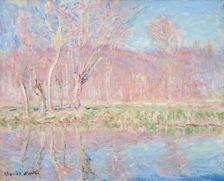 Trees by the water, spring in Giverny, 1885. Creator: Monet, Claude (1840-1926)