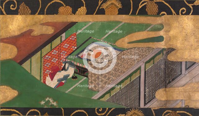 Trees Encoiled in Vines of Ivy (Yadorigi), early 17th century. Creator: Unknown.