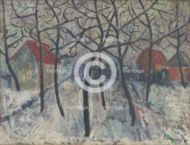 Trees in a Garden, around 1933. Creator: Cyprian Majernik.