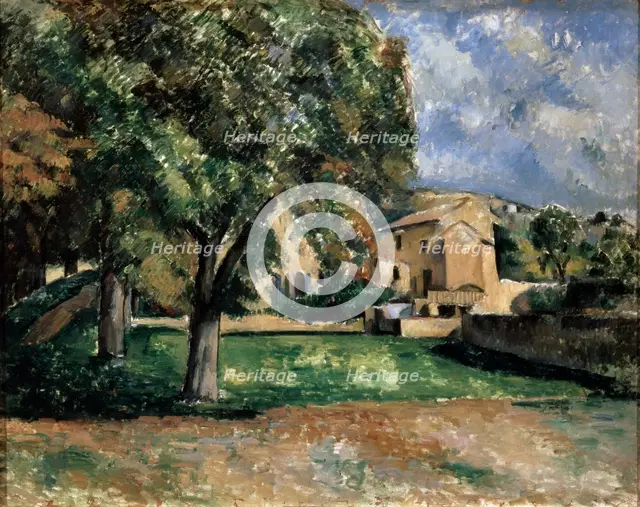 Trees in a Park, Jas de Bouffan', 1885-1887.  Artist: Paul Cezanne
