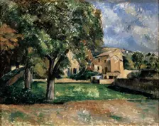Trees in a Park, Jas de Bouffan 1885-1887. Artist: Paul Cezanne