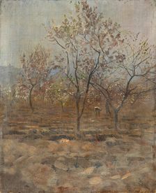 Trees in Blossom, 1890-1895. Creator: Ladislav Mednyanszky