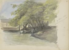 Trees on a waterfront, 1896. Creator: Christiaan Huidekoper