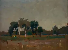 Trees on the Meadow, 1905. Creator: Jan Stanislawski