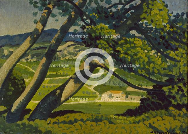 Trees, Provence, 1912. Artist: Derwent Lees.