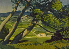 Trees, Provence, 1912. Artist: Derwent Lees