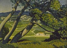 Trees, Provence, 1912. Artist: Derwent Lees