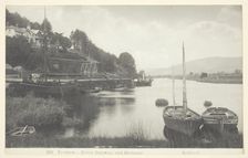 Trefriw - River Conway and Steamer, 1860/94. Creator: Francis Bedford
