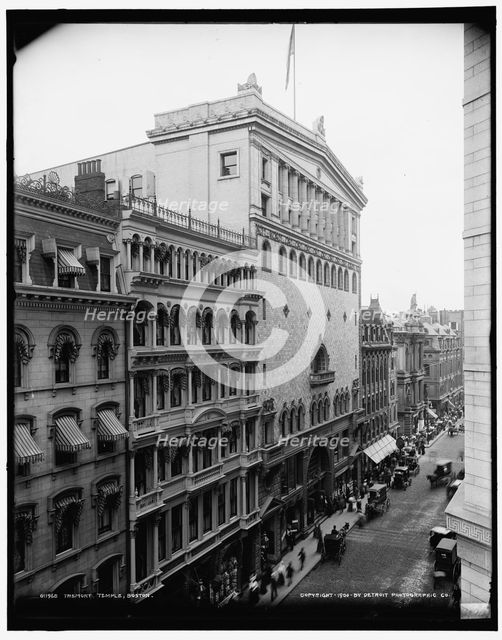 Tremont Temple, Boston, c1900. Creator: Unknown.