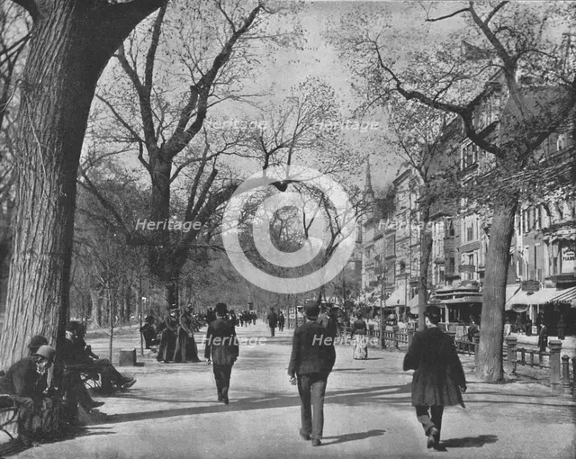 Tremont Street and 'The Common', Boston, USA, c1900.  Creator: Unknown.