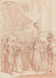 Tremblez malheureux Roi, votre Règne est passe. Creator: Hubert Francois Gravelot