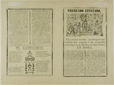 Tremendo atentado (Tremendous Attempt), n.d. Creator: José Guadalupe Posada