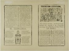 Tremendo atentado (Tremendous Attempt), n.d. Creator: José Guadalupe Posada
