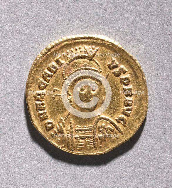Tremissis of Honorius (obverse), 395-423. Creator: Unknown.