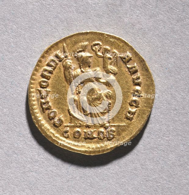 Tremissis of Honorius (reverse), 395-423. Creator: Unknown.