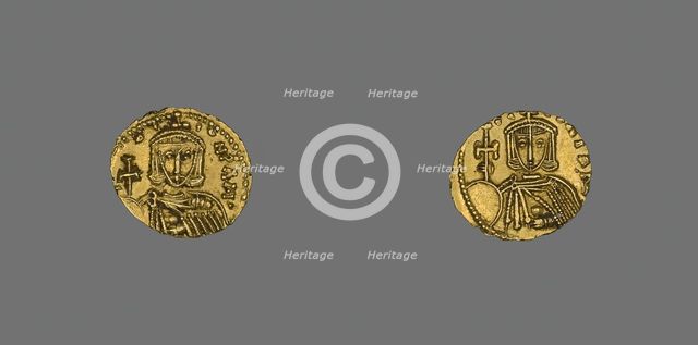 Tremissis (Coin) of Leo III, 720-741. Creator: Unknown.