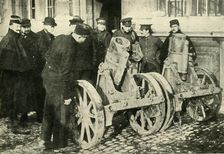 Trench mortars captured from the Germans, First World War, 1914, (c1920). Creator: Unknown