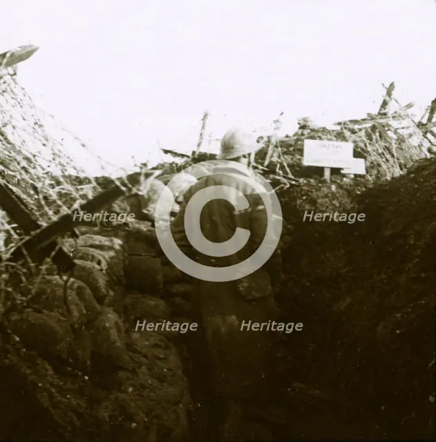 Trenches, Cornille, France, c1914-c1918. Artist: Unknown.