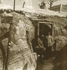 Trenches, Champagne, northern France, c1914-c1918