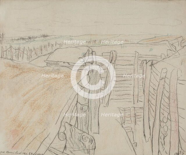 Trenches at Kostiuchnówka, May 26, 1916. Creator: Leopold Gottlieb.