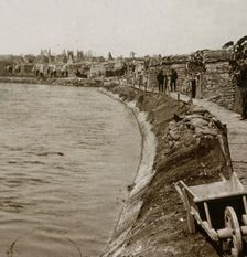 Trenches at Nieuwpoort, Flanders, Belgium, c1914-c1918