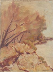 Trenches by the Danube, 1920-1939. Creator: Jan Trampota