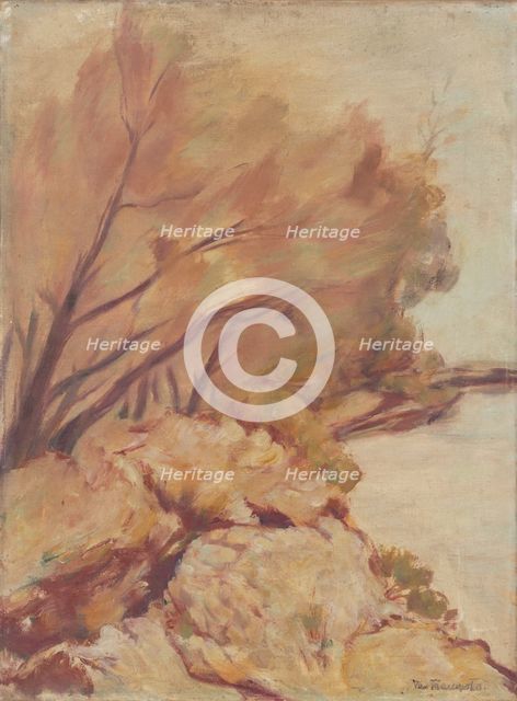 Trenches by the Danube, 1920-1939. Creator: Jan Trampota.