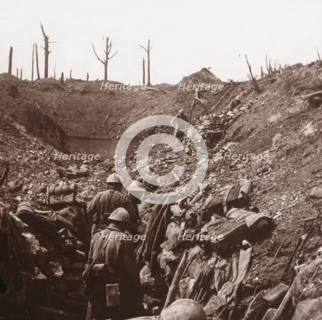 Trenches, Fort Vaux, northern France, c1914-c1918. Artist: Unknown.