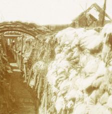 Trenches, front line, Diksmuide, Belgium, c1914-c1918