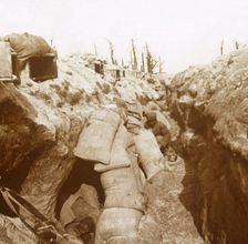 Trenches in Champagne, northern France, c1914-c1918