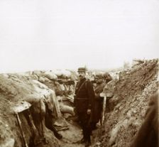 Trenches in Champagne, northern France, c1914-c1918