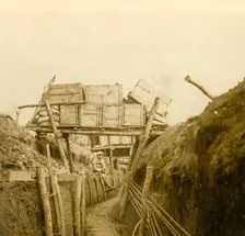 Trenches near Les Éparges, northern France, c1914-c1918
