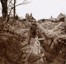 Trenches, Somme, northern France, c1914-c1918