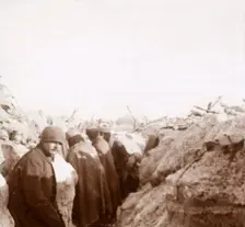 Trenches, Tahure, northern France, c1914-c1918