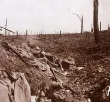 Trenches, Vaux, northern France, c1914-c1918