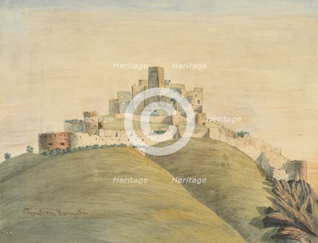 Trencin Castle, 1882. Creator: Jozef Konyoki.