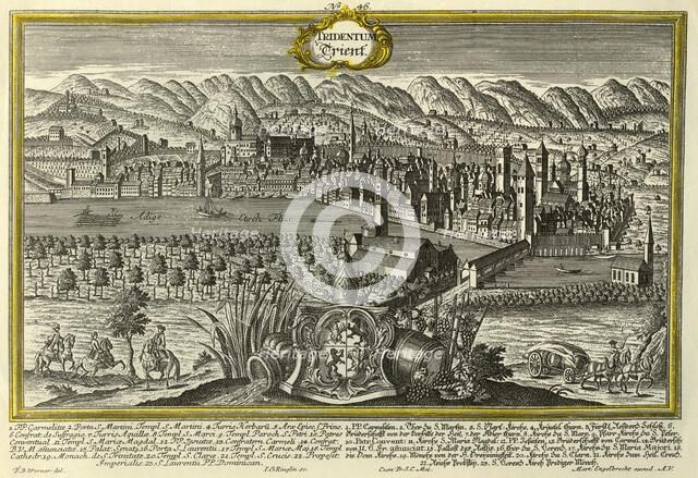Trento, c1740. Creator: Johann Georg Ringlin.