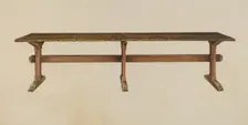 Trestle Table, c. 1939. Creator: Isadore Goldberg