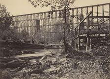Trestle Bridge at Whiteside, 1860s. Creator: George N. Barnard