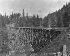 Trestle no. 19 of A.C. Railroad, between c1900 and 1927. Creator: Unknown