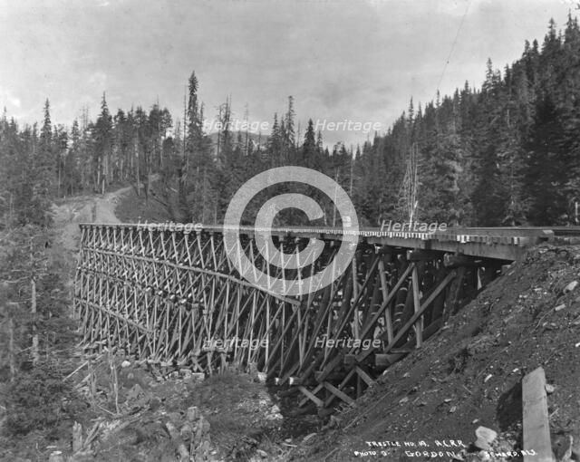 Trestle no. 19 of A.C. Railroad, between c1900 and 1927. Creator: Unknown.